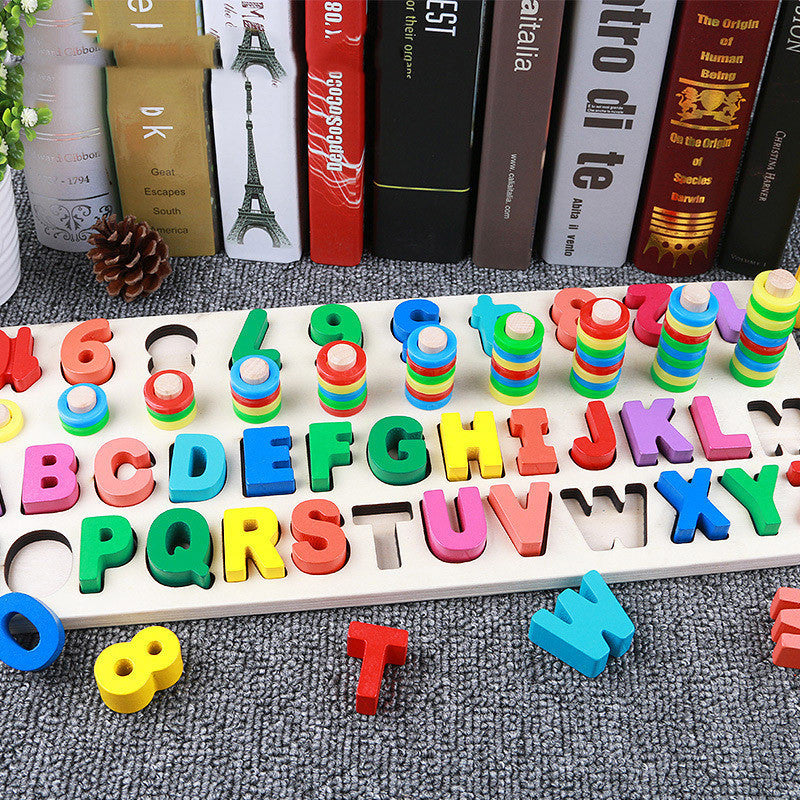Children 3D Alphabet Number Puzzle Colorful Educational Learning Toy