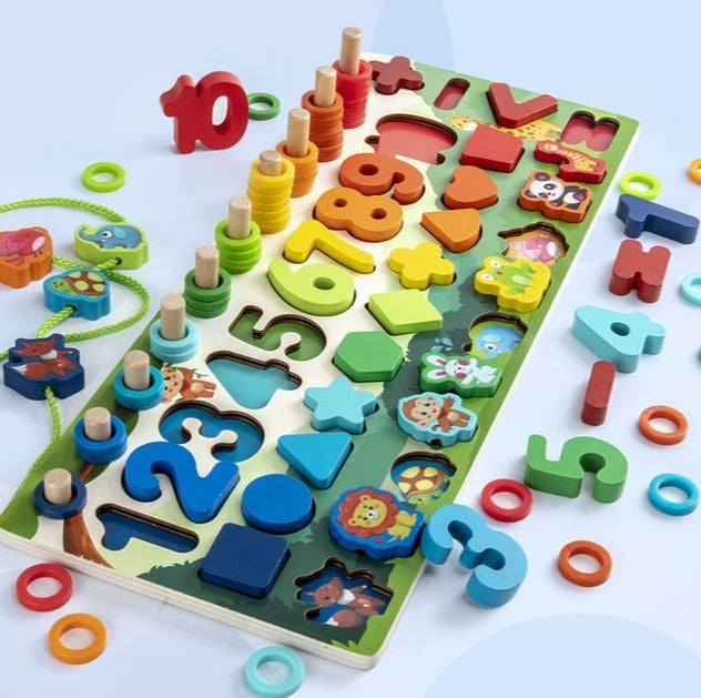 Children 3D Alphabet Number Puzzle Colorful Educational Learning Toy