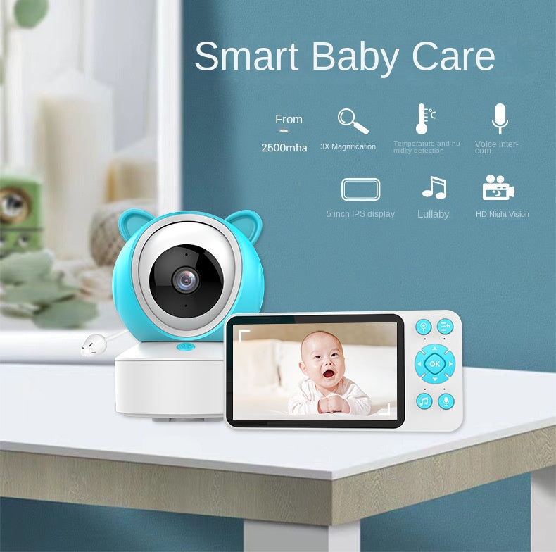 Baby Monitor Doodle Smartphone Dual Use 5 Inch Temperature