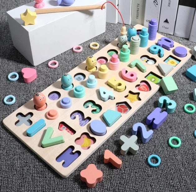 Children 3D Alphabet Number Puzzle Colorful Educational Learning Toy
