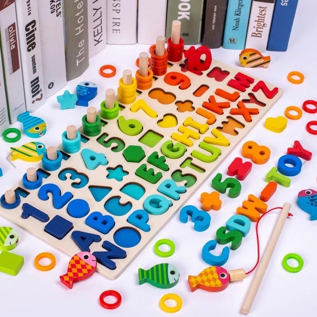 Children 3D Alphabet Number Puzzle Colorful Educational Learning Toy