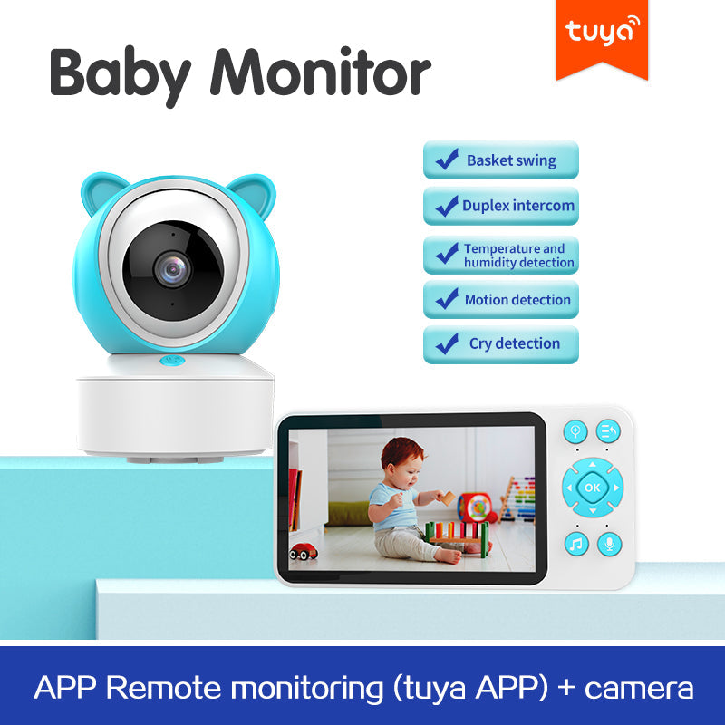 Baby Monitor Doodle Smartphone Dual Use 5 Inch Temperature