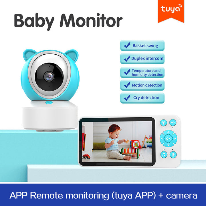 Baby Monitor Doodle Smartphone Dual Use 5 Inch Temperature