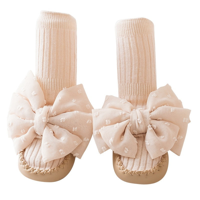 Baby Shoes Socks Non Slip Leather Sole First Walker