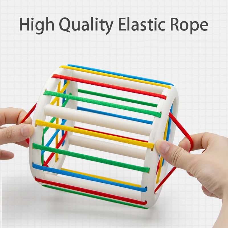 Baby Montessori Geometric Shape Blocks Cube Educational Motor Skill