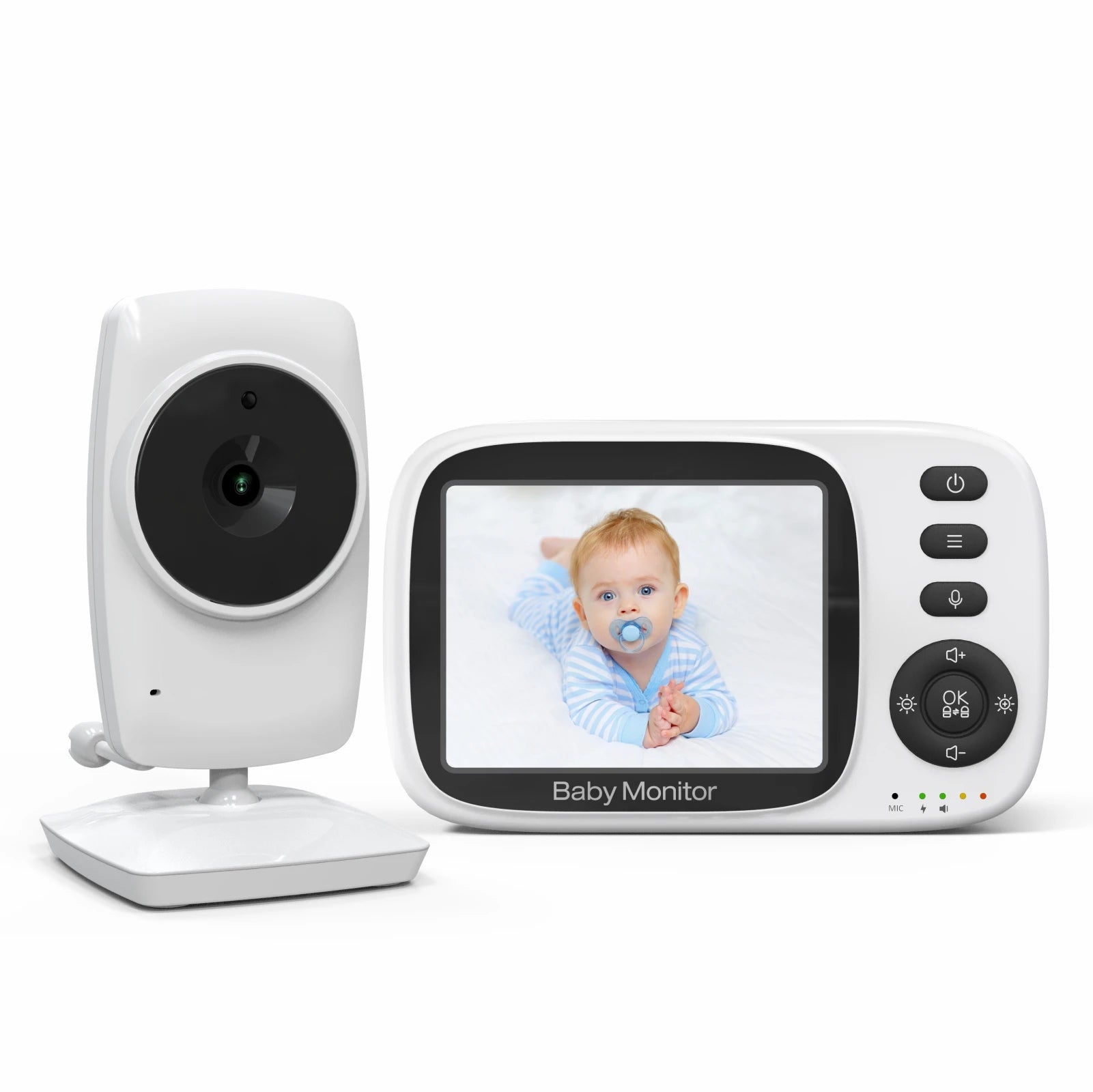 Video Baby Monitor Wireless 3.2 Inch LCD Two Way Audio