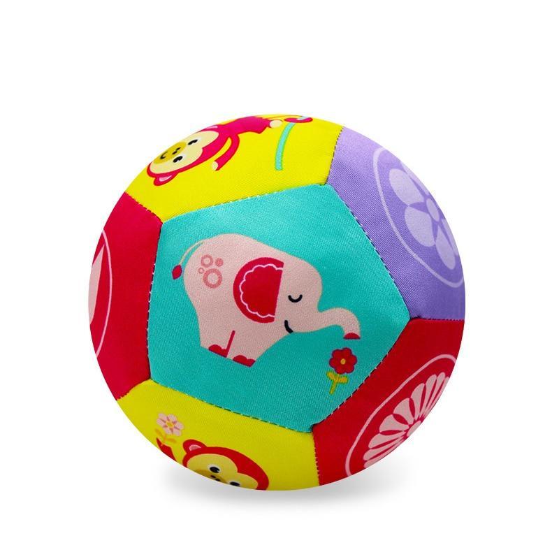 Educational Baby Animal Ball Plush Toy Sound Rattle Infant