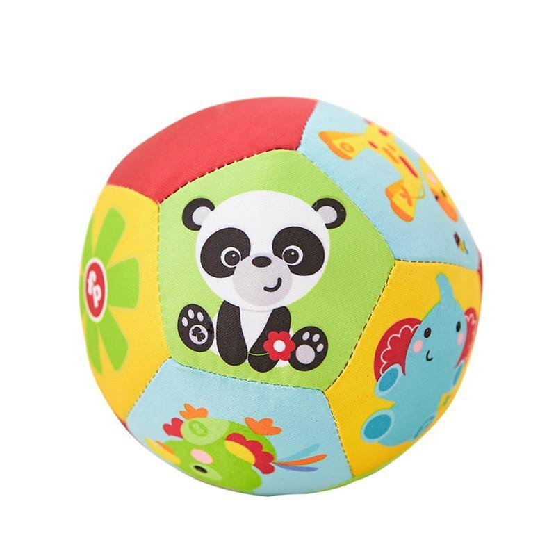 Educational Baby Animal Ball Plush Toy Sound Rattle Infant