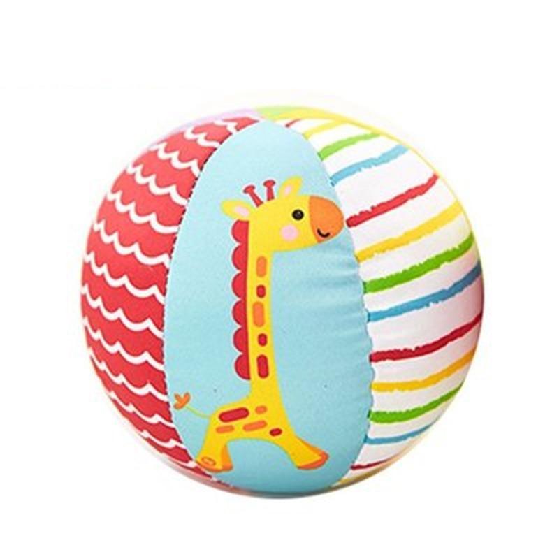 Educational Baby Animal Ball Plush Toy Sound Rattle Infant