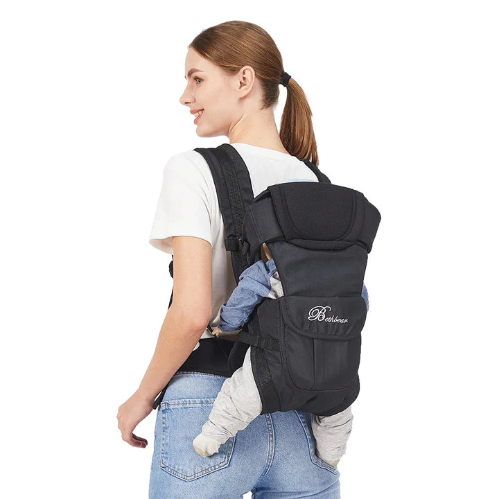 4 in 1 Ergonomic Baby Sling Carrier Adjustable Newborn Toddler